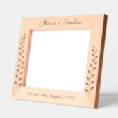 背の高いリースブランチ結婚カップルの記念日10x8 レーザー彫刻フレーム (左)