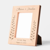 背の高いリースブランチ結婚カップルの記念日5x7 レーザー彫刻フレーム (左)