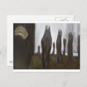 背の高い兵士（黒と白の超現実主義） ポストカード (正面/裏面)