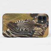 背の高い夏の草むらの中のサバンナシマウマ、マサイ Case-Mate iPhoneケース (裏面(横))