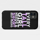 背の高い女の子にはみんな短い友達が最高の必要だ Case-Mate iPhoneケース (裏面(横))