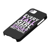 背の高い女の子にはみんな短い友達が最高の必要だ Case-Mate iPhoneケース (下部)