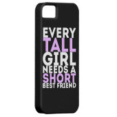 背の高い女の子にはみんな短い友達が最高の必要だ Case-Mate iPhoneケース (裏面/右)