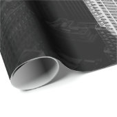 背の高い建物と影のある超高層ビル ラッピングペーパー (ロールコーナー)