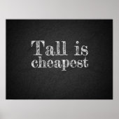 背の高い引用文炭のポスター ポスター (正面)