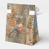 背の高い木、紅葉、ブルーバード。 フェイバーボックス (裏面サイド)