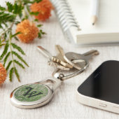 背の高い緑の草種 キーホルダー (側面)