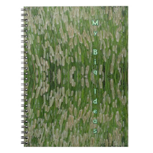 背の高い緑の草種 ノートブック (正面)