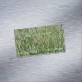 背の高い緑の草種 マグネット名刺 (インサイチュ)