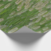 背の高い緑の草種 ラッピングペーパー (角)