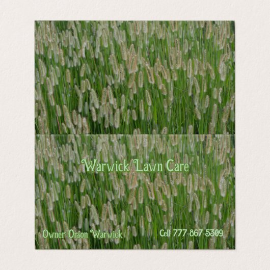 背の高い緑の草種 名刺 (外部フラット)