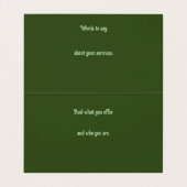 背の高い緑の草種 名刺 (内部フラット)