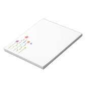 背の高い花 ノートパッド (回転)