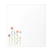 背の高い花 – メモ帳 (正面)