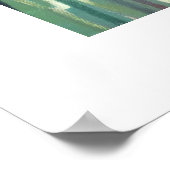 背の高い草に赤い花 ポスター (角)