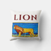背の高い草のライオン クッション (裏面)