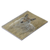 背の高い草の中のR2コヨーテ ノートブック (左側)