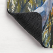 「背の高い草の水色のブルーヘロン」 マウスパッド (コーナー)