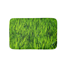 背の高い草の葉 バスマット