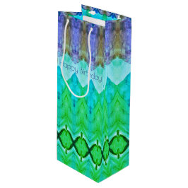 背の高い誕生日抱き枕インパープル&ブルース ワインギフトバッグ