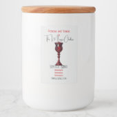 背の高い赤いゴシック風のアリスを作成する フードラベル (正面)