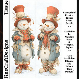 背の高い雪だるまインコテージコア服DS6Lデコページ 薄葉紙