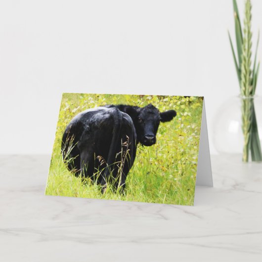 背の高い黄色い草の中で天使を操縦 カード (正面)