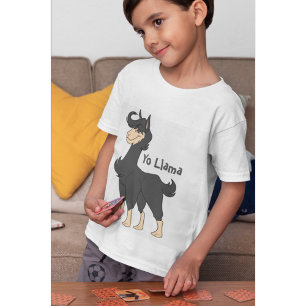 背の高い黒威厳のあるいヘアラマ Tシャツ