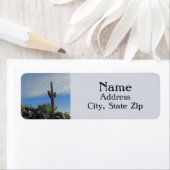 背の高いSaguaro Cactus植物南西砂漠の写真 ラベル (インサイチュ)