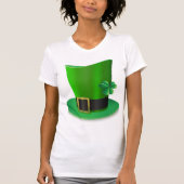 背の高いSt patricks dayハットウォメンズシャツ Tシャツ (正面)