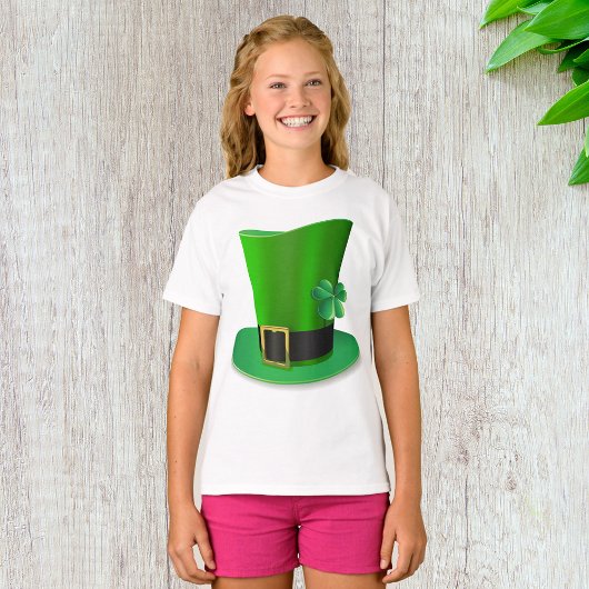 背の高いSt patricks dayハットガールズTシャツ Tシャツ