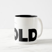 背はっきりしたカスタムミニマル色 ツートーンマグカップ (正面右)