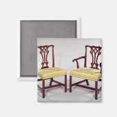 背もたれが絡み合ったダイニングチェア マグネット (正面/裏面)