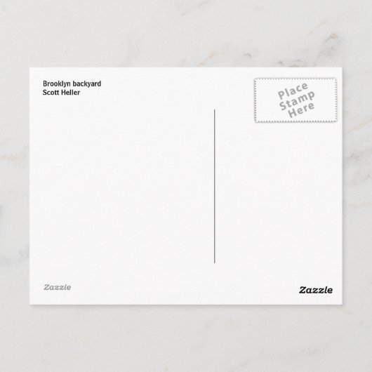 背もたれ4-28:2 ポストカード (裏面)