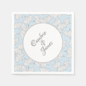 背エレガント葉色のカスタム銀杏 スタンダードカクテルナプキン (正面)