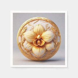 背エレガント面の華美花 スタンダードカクテルナプキン