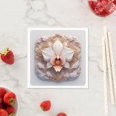 背エレガント面の華美花 スタンダードカクテルナプキン (インサイチュ)