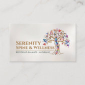 背カラフルの木 名刺 (正面)