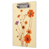 背カラフル景の野グランジ花 クリップボード (左)