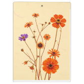 背カラフル景の野グランジ花 クリップボード (裏面)