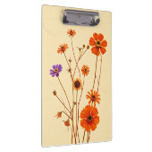 背カラフル景の野グランジ花 クリップボード (右)