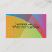 背カラフル景 | デジタルフラワー 名刺 (裏面)