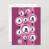 背グランジ景 ポストカード (正面/裏面)