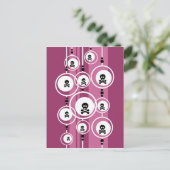 背グランジ景 ポストカード (スタンド正面)