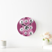 背グランジ景 ラウンド壁時計 (ホーム)