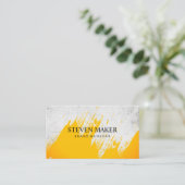 背グランジ景 |表現ブラシ 名刺 (スタンド正面)