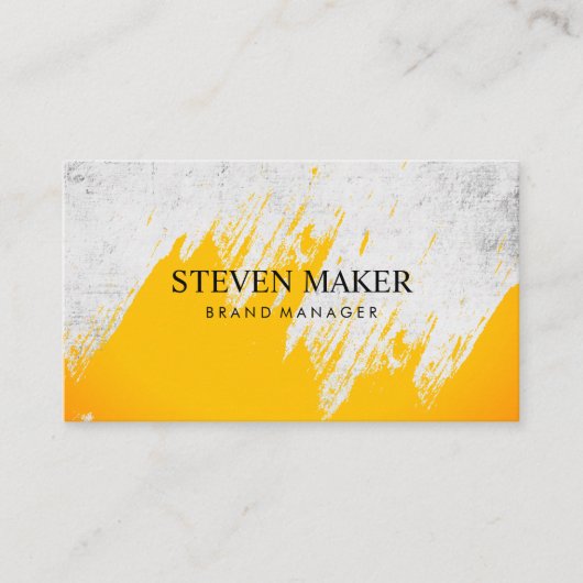 背グランジ景 |表現ブラシ 名刺 (正面)