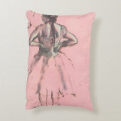 背中からダンサーバイエドガー・デガスヴィンテージ・バレエ アクセントクッション (裏面(縦))