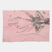 背中からダンサーバイエドガー・デガスヴィンテージ・バレエ キッチンタオル (横)