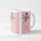 背中からダンサーバイエドガー・デガスヴィンテージ・バレエ ジャンボコーヒーマグカップ (正面右)
